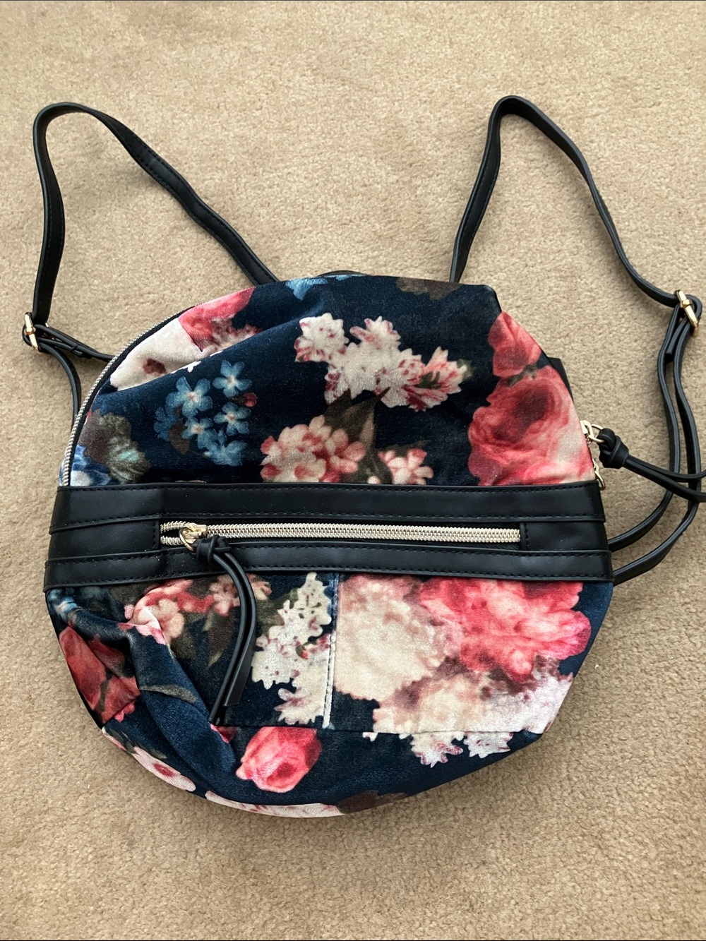 Floral print mini backpack